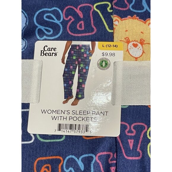 Care Bears Womens Pajama Sleep Pants With Pockets L 12/14 - Picture 2 of 3